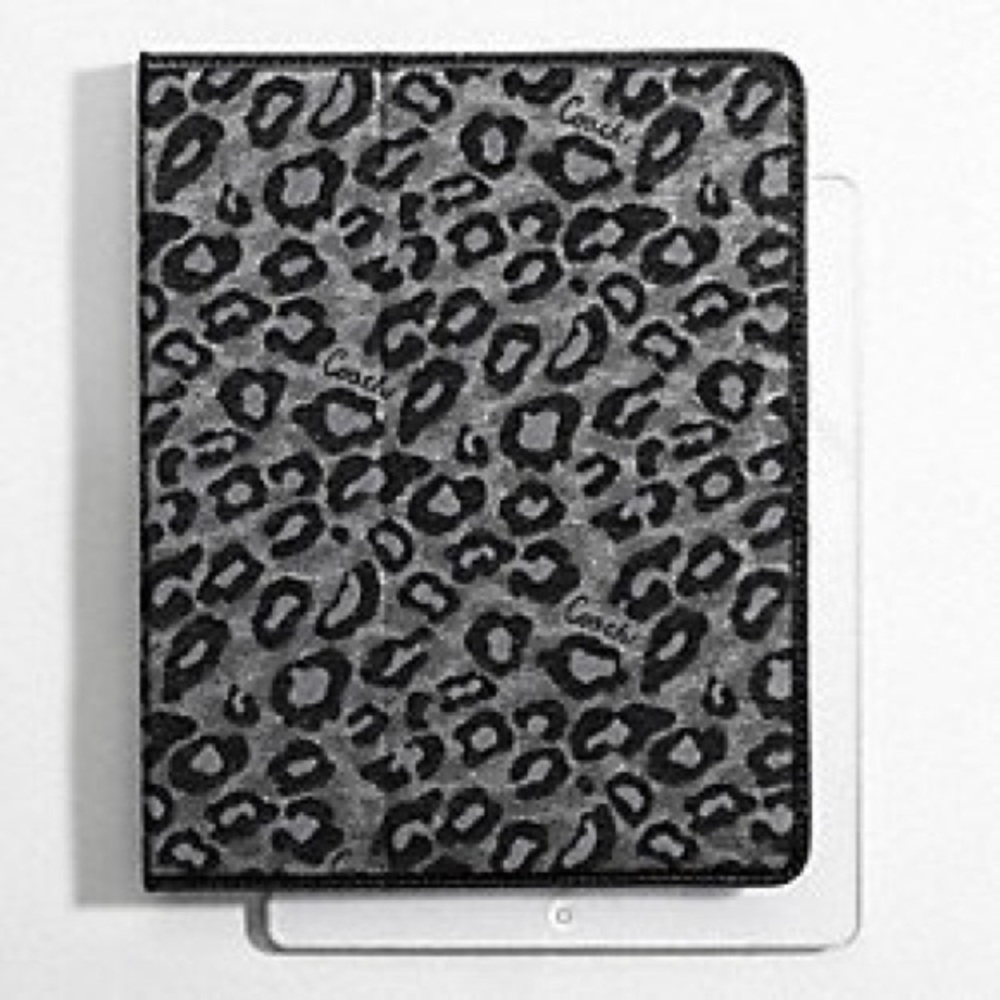 Coach ocelot iPad tablet cover